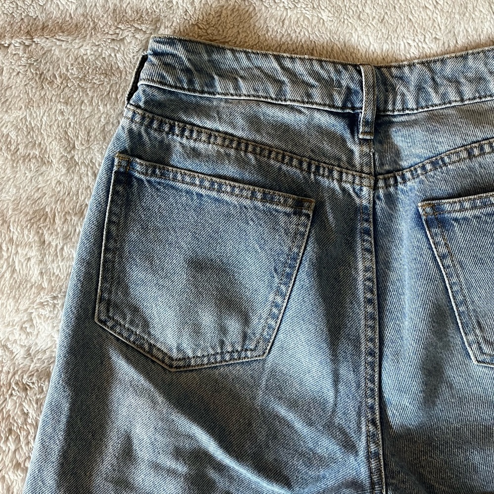 Blue PacSun Ripped Denim Mom Jeans - Picture 6 of 7